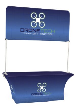 6’ Trade Show Table u0026 Header with Custom Graphics
