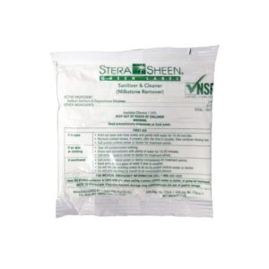 Stera Sheen Sanitizer/milkstone remover 2 oz Pack - 1 case (100 package)