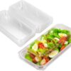6"×8" Clear Plastic Hinged Hot Dog Containers (200-Pack) -  Size, for Cakes, Sandwiches, Ideal for Bakeries & Restaurants