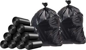 56 Gallon Clear 12 Mic 43" x 47" Can Liner / Trash Bag - 1 case (200 piece)