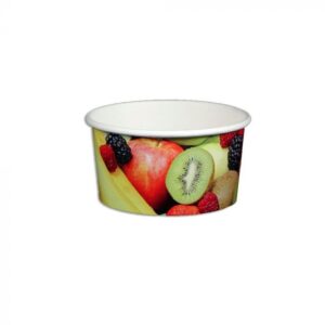 6 oz Real Fruits Paper Yogurt Cup - 1 case (1000 piece)
