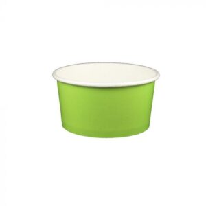 6 oz Solid Lime Green Cold/Hot Paper Food Container - 1 case (1000 piece)