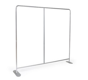 8' Trade Show Display Stand, Portable, Frame Only - Silver