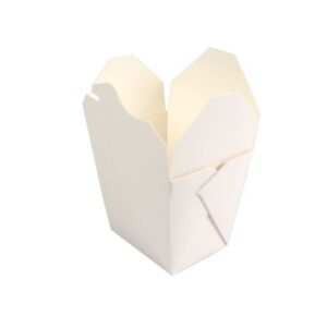 16 oz White Paper Takeout Box - 450/case