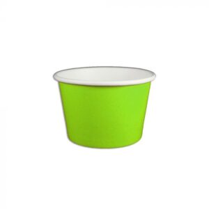 8 oz Solid Lime Green Cold/Hot Paper Food Container - 1 case (1000 piece)