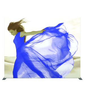 9.5' Formulate Master Trade Show Backdrop for Floor, Custom Printing, Stretch Fabric