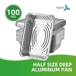 1/2 Size Foil Steam Table Pan, Medium (2") - 1 case (100 piece)