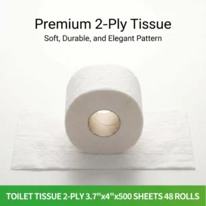 2-Ply Toilet Tissue, 500 Sheets — 48 Rolls/Case