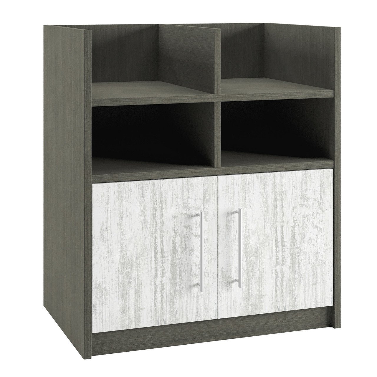Base Unit with Open Compartments and 2 Doors