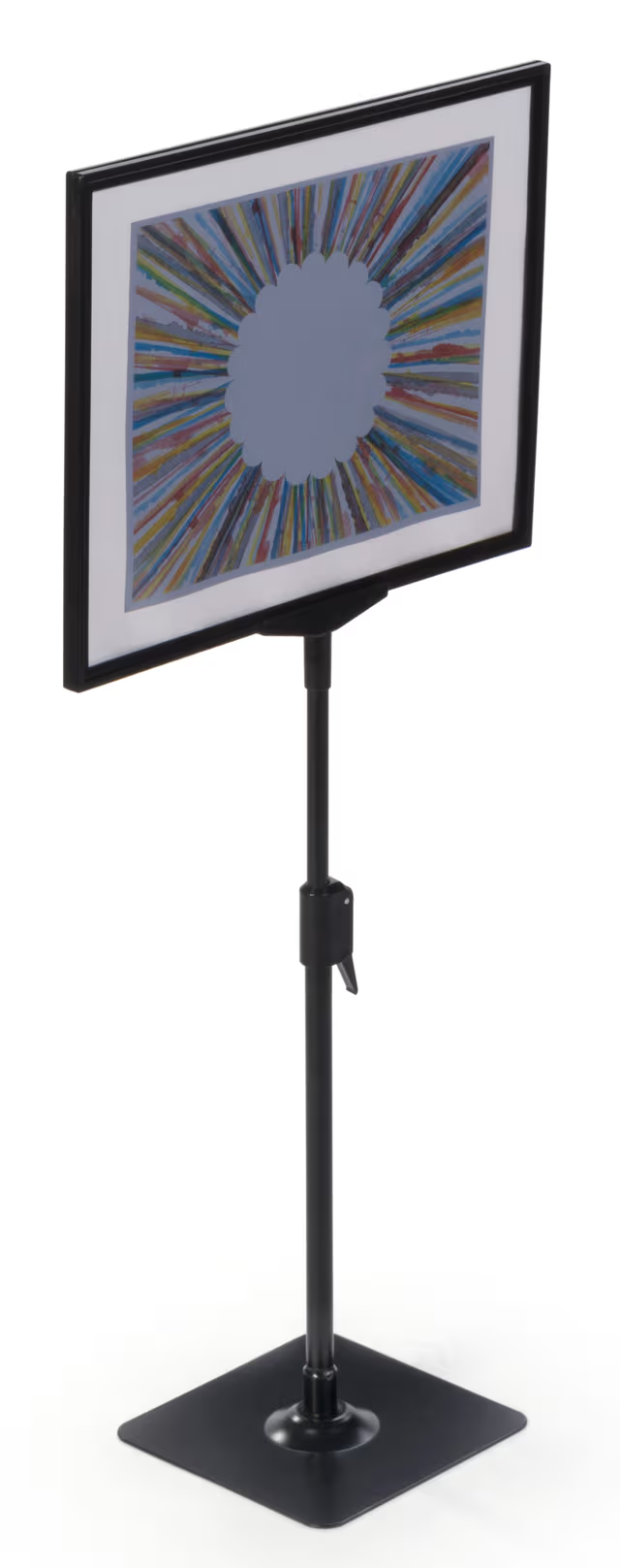 Countertop/Floor-Standing Sign Holder, Top Insert, Height Adjustable - Black - Image 2