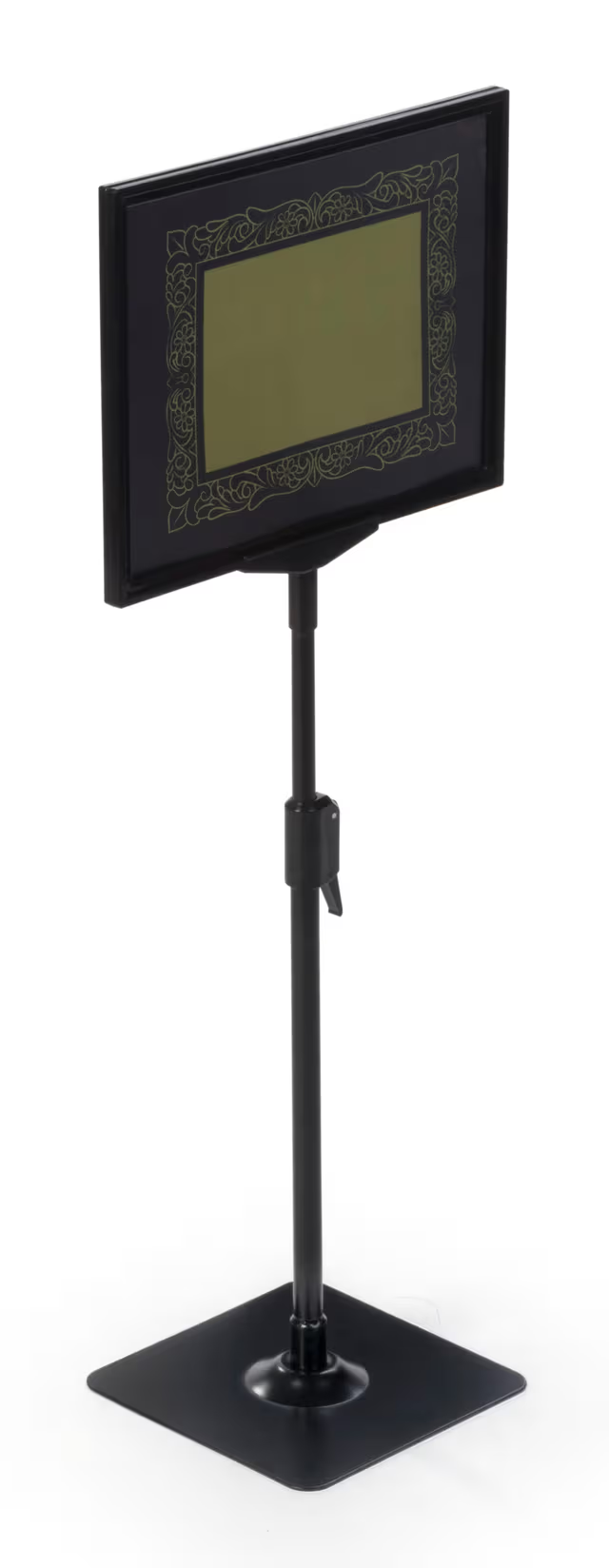 Countertop/Floor-Standing Sign Holder, Top Insert, Height Adjustable - Black - Image 3
