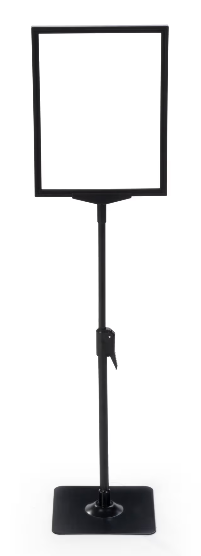 Countertop/Floor-Standing Sign Holder, Top Insert, Height Adjustable - Black