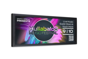 Outdoor Banner Frame with Hinged Edges, Stretching Clamps