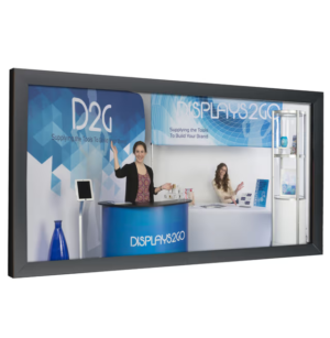 Outdoor Banner Frame with Hinged Edges, Stretching Clamps