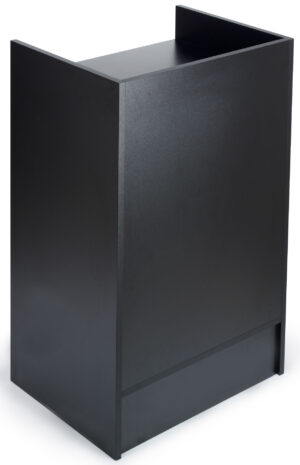 Black Cash Wrap w/ 3 Adjustable Storage Shelves