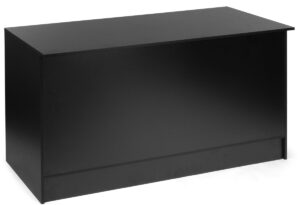 Black Cash Wrap w/ 3 Adjustable Storage Shelves, 70