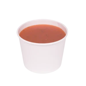 4 oz  Cold/Hot Paper Food Container Solid White- 1 case (1000 piece)