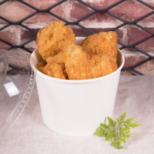 32 oz Hot &Cold Paper Food Containers Solid White - 600/Case