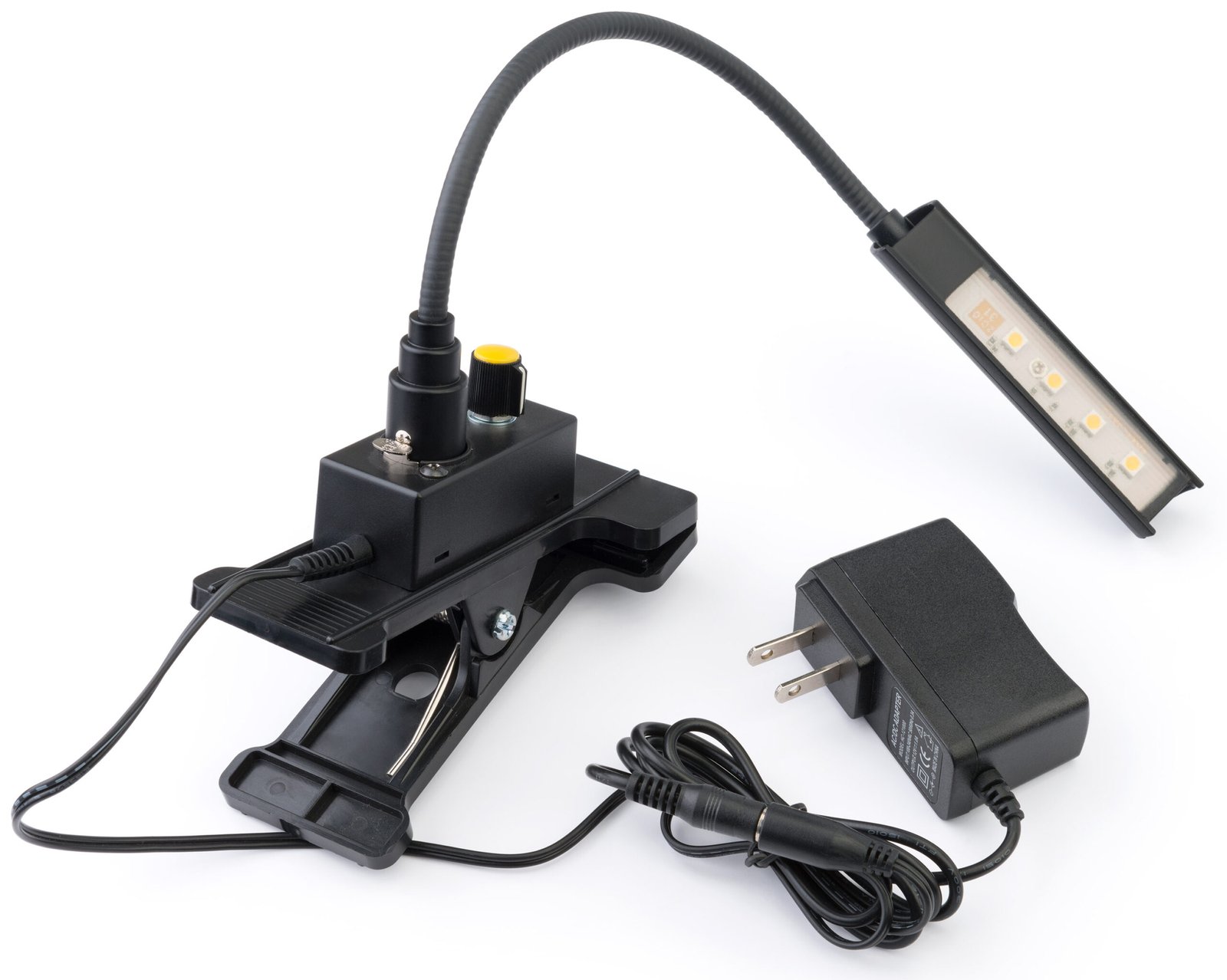 Clip-on Podium Light with 3-Level Dimmer Switch, LED Bulb, Flexible Gooseneck