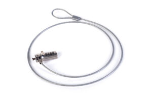 Combination Cable Lock for iPad Stands, 4 Code Combination - Silver