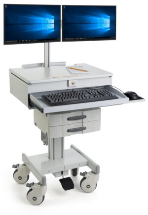 Computer Cart for (2) 15”-23