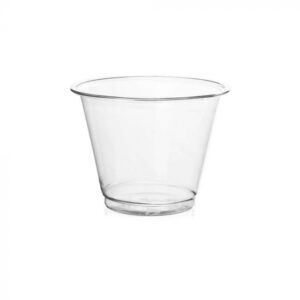 9 oz Clear PET Plastic Sundae Cup (92mm) - 1 case (1000 piece)