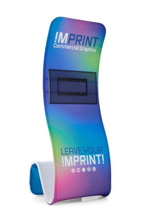 Custom Tension Fabric TV Stand with Full Color Graphics, Fits 32