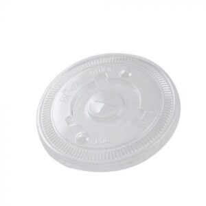 16-22 oz Clear Plastic Flat Lid With X-Slot For Cold Paper Cups - 1 case (1000 piece)