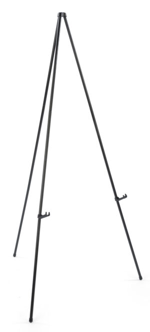 Display Easel for Floor, Standard Tripod Design, Collapsible - Black