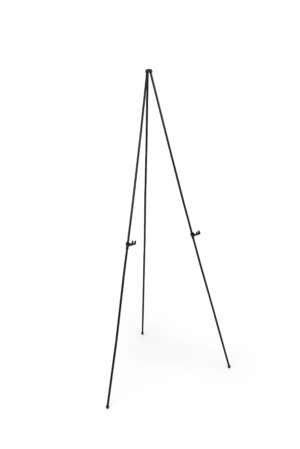 Display Easel for Floor, Standard Tripod Design, Portable - Black