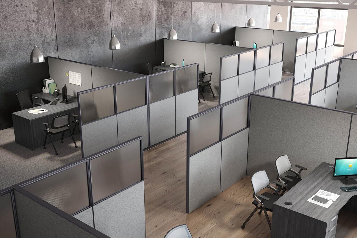 OfficeSource OS Panels Complete Package 8 - As Shown with Desks - Image 2