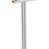 Floor Standing Menu Stand, Snap Open Frame, Adjustable Height - Silver