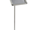 Floor Standing Menu Stand, Snap Open Frame, Tilting Bracket