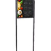 Floor Standing Sign Holder, Top Insert, Double Sided