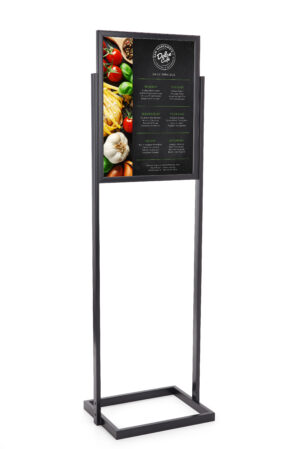 Floor Standing Sign Holder, Top Insert, Double Sided