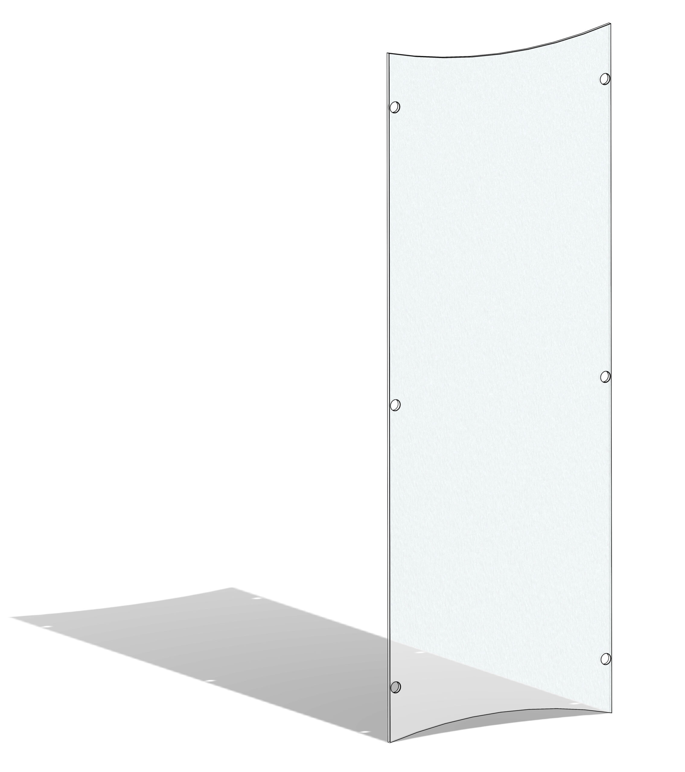 Frosted Replacement Panel for CVWD Series Lecterns - Frosted