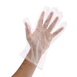 Great Glove Powder-Free Clear Poly (PE) Disposable Food Service Gloves, Medium - 1 case (10,000 piece)