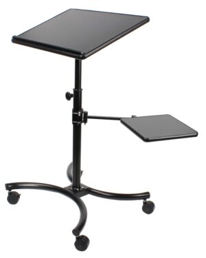Height Adjustable Laptop Stand, Extendable Secondary Shelf, 28