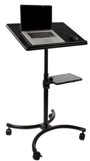 Height Adjustable Laptop Stand, Stationary Shelf, 28