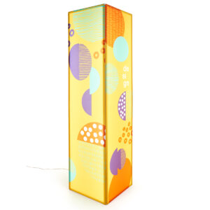 Illuminated Square 3D Tower with SEG Panels, Custom Graphics - Full Color