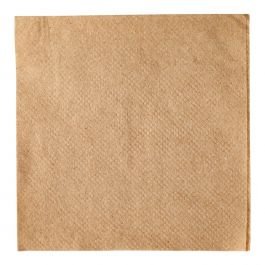 9" x 9" Kraft / Natural Brown 2-Ply Cocktail Napkin - 1 case (4000 piece)