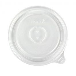 KR 96mm PP Flat Lids for 10 oz Paper Container - 1,000 pieces