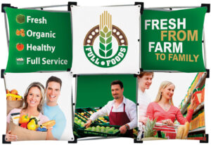 Micro GeoMetrix 3D Pop-Up Tabletop Display with 6 Custom Full-Color Square Panels