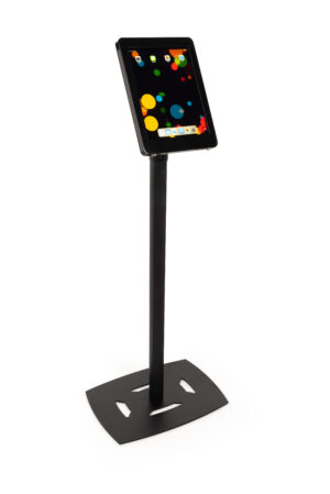 Navigator Series iPad Pro Floor Stand u0026 Height Adjustable Enclosure w/ Lock - Black