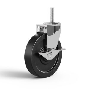 OfficeSource 4" PU Casters for Wire Racks - Set of 4