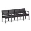 Black PU Leather Stock