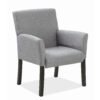 Gray Linen with Black Stock