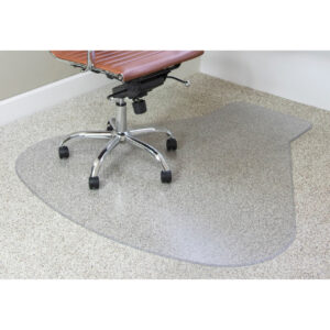 OfficeSource by ES Robbins | Everlife Chair Mat for Medium Pile Carpet, 54" x 60" Workstation, Clear