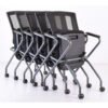 Black Antimicrobial PU Leather Seat Stock