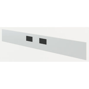 OfficeSource Fuse Collection Metal Cover With Outlets - 36"